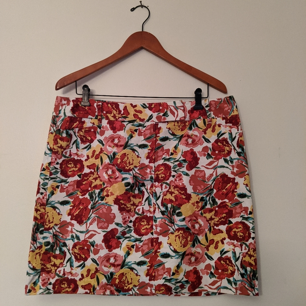 Floral Print Skirt